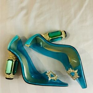 Blue Pumps 100 | Nalebe by Amina Means | Brand New
